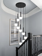 Extra Large Nordic Minimalist Long Pendant Light for Spiral Staircase / high-Ceiling Room