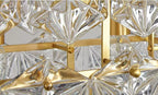 Designer Recommended Modern Rectangle Crystal Pendant Chandelier for Dining Table / kitchen Island / bar