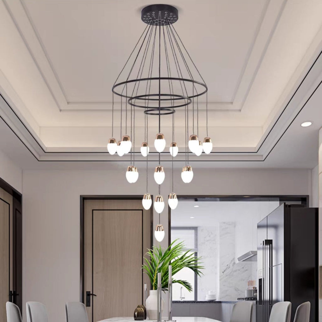 Extra Large Post-Modern Multi-Tier Chandelier for High-Ceiling Room / stairs