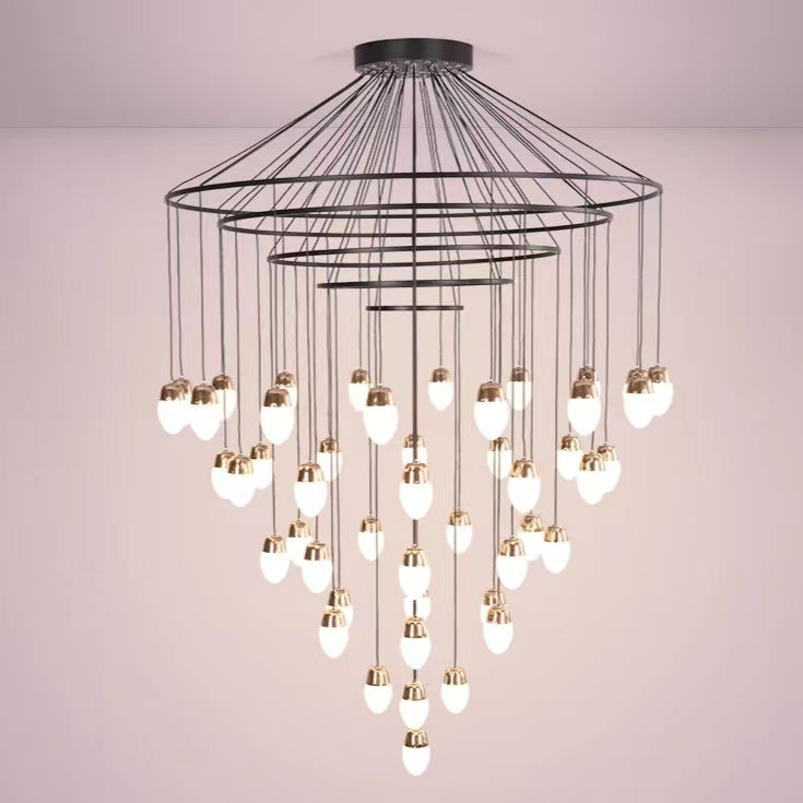 Extra Large Post-Modern Multi-Tier Chandelier for High-Ceiling Room / stairs