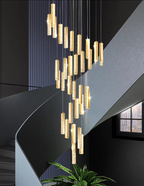 Extra Large Modern Spiral Crystal Ceiling Light Decoration for Staircase / High Ceiling Living Room / Hotel