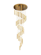 Extra Large Modern Spiral Crystal Ceiling Light Decoration for Staircase / High Ceiling Living Room / Hotel