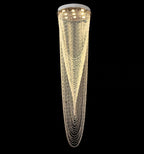 Extra Large Affordable Luxury Tiered Tassel Watefall Crystal Chandelier for Spiral Staircase / villa / hotel