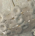 Modern Light Luxury Designer Style Flower Light Crystal Pendant Chandelier for Living Room / bedroom / big