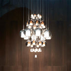 Nordic Bubble Glass Pendant Chandelier for Living Room / bedside / dining Room