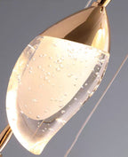 Modern Mango Shape Light Crystal Air Bubbles Pendant Chandelier for Stairs / living Room / high-Ceiling Room