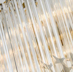Multi-Tier Modern Light Luxury Crystal Rods Pendant Chandelier for Living Room / bedroom / foyer / entrys