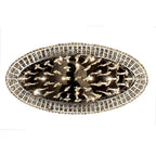 Modern Oversized Flush Mount Oval Crystal Pendant Chandelier for Living Room / dining Table Light