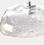 Extra Large Nordic Minimalist Glass Cloud Decorative Chandelier for Stairs / living Room / high-Ceiling Room