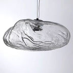 Extra Large Nordic Minimalist Glass Cloud Decorative Chandelier for Stairs / living Room / high-Ceiling Room