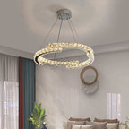 Modern Luxury Crystal Pendant Irregular Rings Chandelier Suit for Living / dining Room / bedroom