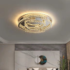 Modern Luxury Crystal Pendant Irregular Rings Chandelier Suit for Living / dining Room / bedroom