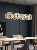 Modern Light Luxury Creative Round Acrylic Pendant Chandelier for Living / dining Room / bedroom