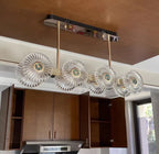 Modern Light Luxury Creative Round Acrylic Pendant Chandelier for Living / dining Room / bedroom