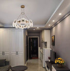Modern Light Luxury Creative Round Acrylic Pendant Chandelier for Living / dining Room / bedroom