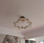 Modern Light Luxury Creative Round Acrylic Pendant Chandelier for Living / dining Room / bedroom