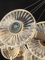 Modern Light Luxury Creative Round Acrylic Pendant Chandelier for Living / dining Room / bedroom