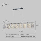 Post-Modern Art Glass Flower Bouquet Pendant Chandelier for Living / dining Room / bedroom