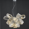 Post-Modern Art Glass Flower Bouquet Pendant Chandelier for Living / dining Room / bedroom