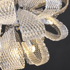 Post-Modern Art Glass Flower Bouquet Pendant Chandelier for Living / dining Room / bedroom