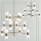 Designer Model Minimalist Multi-Bulb Combination Chandelier for Living / dining Room