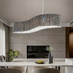 Oversized Luxury Curvilinear Crystal Pendant Chandelier for Dining Room / kitchen Island / living Room