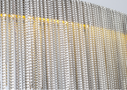 Extra Large Round Aluminum Tassel Chain Chandelier with Modern Finish for Living and Dining Room