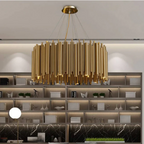 Modern Classic Round Fashion Gold Tube Pendant Chandelier for Living / dining Room