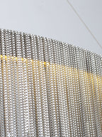 Modern Art Aluminum Tassel Pendant Chandelier for Living / dining Room / kitchen Island