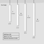 Scandinavia Minimalist White Pendant Light for Bedside / dining Room / staircase