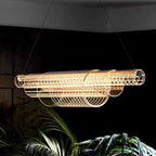 Oversized Nordic 3-Tier Cylinder Pendant Light with Acrylic and Iron Finish for Dining