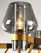 Post-Modern Light Luxury Full Brass Chandelier for Living Room / bedroom
