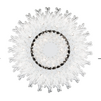 Extra Large Round Modern Chandelier with Clear Glass Tubes and Silver Metal Finish for Living Room Hotel Lobby