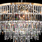 Modern Light Luxury Trendy Layers Crystal Pendant Chandelier for Living Room / bedroom