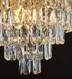Modern Light Luxury Tiered Crystal Pendant Chandelier for Living / dining Room / bedroom