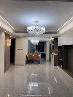 Oversized Transparent Crystal Tiered Chandelier Suit for Living / dining Room / bedroom
