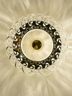 Modern Crystal Chandelier with Transparent Crossed Shell Finish, Round & Rectangle Shapes, K9 Crystal &