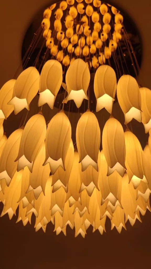 Elegant Flower Chandelier for Foyer / Staircase