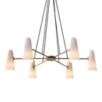 Modern Style Round Cone Glass Chandelier for Bedroom / living Room / dining Room