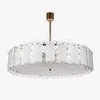 Modern Light Luxury Glacier Glass Chandelier for Living Room / bedroom / dining Room