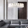 Modern Light Luxury Glacier Glass Chandelier for Living Room / bedroom / dining Room