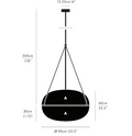Modern Designer Recommended Elliptical Shell Pendant