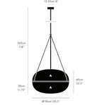 Modern Designer Recommended Elliptical Shell Pendant