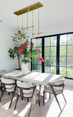 Nordic Clear Sphere Glass Chandelier in Black / gold Finish for Dinning Room / kitchen Island