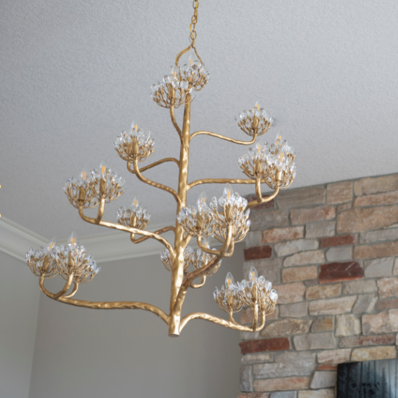 Mina Luxury Branch Flower Chandelier
