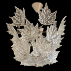 Modern Creative Clear Crystal Maple Leaf Chandelier for Living Room / bedroom