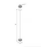 Luxury Floating Crystal Rock Chandelier for Staircase / foyer