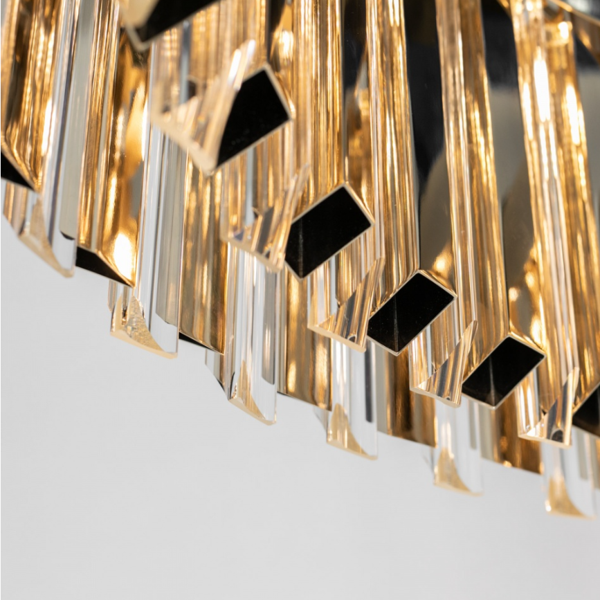 Modern Round Metal Crystal Chandelier for Dining Room / bedroom