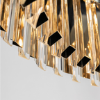 Modern Round Metal Crystal Chandelier for Dining Room / bedroom