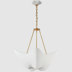 Modern White Cloudflow Pendant for Low-Ceiling